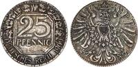 Kaiserreich 25 Pfennig Probe zum 25Pf. J.18 in anderer Gestaltung der Vorder- und Rückseite -