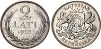 Lettland 2 Lati Silber -