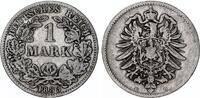 Kaiserreich 1 Mark Silber J.9 -