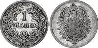 Kaiserreich 1 Mark Silber J.9 -