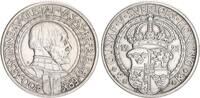 Schweden 2 Kronen Silber 400 Jahre Schwedischer Befreiungskrieg -