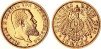 Württemberg 10 Mark Gold Wilhelm II. J.295 -