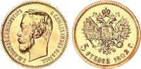 Russland 5 Rubel Gold Nikolaus II. (1894-1917) -