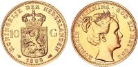 Niederlande 10 Gulden Gold Königin Wilhelmina -