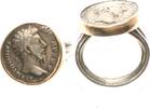 Deutschland / Rom Silber-Gold Ring mit Denar Marc Aurel Silber-Gold Ring mit echtem römischen Silber-Denar Marc Aurel -