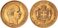 Griechenland 20 Drachmen Gold Georg I. -