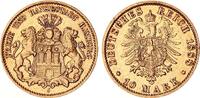Kaiserreich - Hamburg 10 Mark Gold J.209 kleinere Auflage -