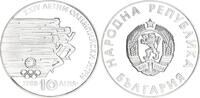 Bulgarien 10 Lewa Silber XXIV. Olympische Sommerspiele, Seoul 1988 -