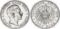 Kaiserreich - Preußen 5 Mark Silber Wilhelm II. J.104 -