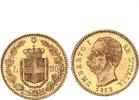 Italien 20 Lire Gold König Umberto I -