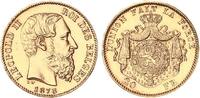 Belgien 20 Francs Gold Leopold II. -