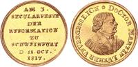 Stadt Schweinfurt 1 Dukat Gold 300 Jahre Reformation - Prachtexemplar -
