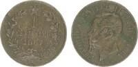 Italien - Vittorio Emanuele II. 1 Centesimo Königreich Italien, Vittorio Emanuele II. -