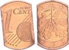 Deutschland 1 Cent Fehlprägung Fehlprägung 1 Cent 2005 A 180°-Drehung, entwertet -