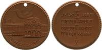Deutschland Meissner Porzellanmedaille Dresden 13.Februar 1956 -
