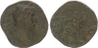 Antike / Römische Kaiserzeit / Hadrian Dupondius Hadrianus, 117-138, Dupondius Felicitas n.l. sitzend -