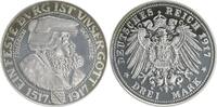 Deutschland / Kaiserreich / Sachsen 3 Mark Sachsen 3 Mark 1917 Friedrich August III. Nachprägung in Silber (2001)PP -