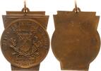 Deutschland / Alliierte Besetzung Bronze-Plakette 1947 Dortmund Alliierte Besatzung Bronze-Plakette 1947 Dortmund Alliierte Besatzung, der British Services Tattoos -