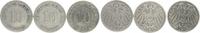 Deutschland / Kaiserreich Lot 3x 10 Pfennig Varianten Kaiserreich 3x 10 Pf. 1900G 1906G 1911G Variante Reich mit "J" geschrieben -