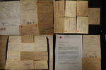 3. Reich / Nachkriegszeit Konvolut Apotheker Karl Thies, Urkunden und 26 Briefkarten aus Kriegsgefangenenschaft -