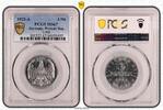 Germany, Weimar Rep. 3 Mark Inflation 3 Mark Alu J.302 1922 A Stempelglanz PCGS zertifiziert -
