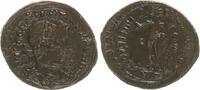 Antike / Römische Kaiserzeit / Follis Bronze Constantinus II Fehlprägung-Doppelschlag, Sol n.l. stehend, SOLI INVICTO COMITI -
