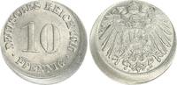 Deutschland / Kaiserreich 10 Pfennig Kaiserreich 10 Pfennig 1915 D Fehlprägung: 15% dezentriert vz -