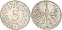 Deutschland 5 DM 5 DM J.387 Silber Kursmünze 1966 J ss-vz -