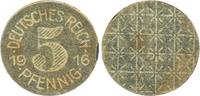 Deutschland / WEIMAR / PROBEPRÄGUNG Hartpappe Probe 5 Pfennig WEIMAR Pergament Hartpappe Probe 5 Pfennig 1916 !!! -