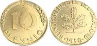 Deutschland 10 Pfennig Fehlprägung,viel zu klein BRD 10 Pfennig 1950 J Fehlprägung:viel zu klein,unmagnetisch 3,3g Messing !!! -