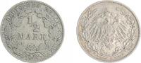 Kaiserreich 1/2 Mark 1908 J 1/2 Mark Silber J.16 1908 J, 8 aus 7 geänder... 25,00 EUR prix TTC + 5,95 EUR frais d'envoi