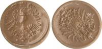 Kaiserreich 1 Pfennig 1 Pfennig ohne Jahr, Mzz. D, Beideitig Adler, verdreht, dezentriert und incus -