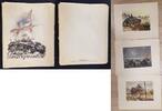 Deutschland / 3.Reich Aquarellreproduktionen Panzergrenadiere. 8 bunte und 11 schwarz-weiß Aquarellreproduktionen -