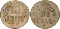 Kolonien / Deutsch-Ostafrika 20 Heller Dünnabschlag Kolonien Deutsch-Ostafrika 20 Heller 1916T Dünnabschlag, 9,43g -