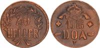 Kolonien / Deutsch-Ostafrika 20 Heller Dünnabschlag, Kupferlegierung Kolonien Deutsch-Ostafrika 20 Heller 1916T Dünnabschlag, 9,07g -
