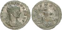 Antike / Römische Kaiserzeit/Gallienus Silber-Antoninian, vz-st Gallienus Silber-Antoninian, Sol n.l. stehend auf Gefangenem, ORIENS AVG -