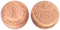 Deutschland / Kaiserreich 1 Pfennig 1 Pfennig J.10 20% dezentriert -