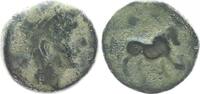 Antikes Griechenland / Ibero- Kelten AE 20, ev.Quadrans Castulo, männl. kopf n.r., RV: Stier n.r., -