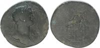 Antike / Römische Kaiserzeit / Hadrian Sesterz Hadrianus, 117-138, Justitia n.l. stehend, IVSTITIA AVG -