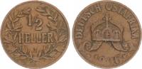 Kolonien Deutsch-Ostafrika - DOA - Kaiserreich 1/2 Heller Deutsch Ost Afrika 1/2 Heller 1906 J Fehlprägung dünner Schrötling nur 2,08 g -