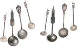 Deutschland, Spanien, Peru Lot Deutschland, Spanien, Peru 4 Souvenir-Löffel davon 2 Silber -