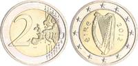 Irland 2 Euro Irland 2 Euro Kursmünze 2012 Harfe seltenes Jahr ! prägefrisch -
