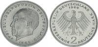 Deutschland BRD 2 DM 2 Mark Bundesrepublik Deutschland 2 DM J.406 Adenauer 1969 J -