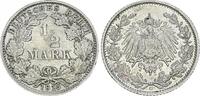 Kaiserreich Deutschland 1/2 Mark Deutsches Kaiserreich 1/2 Mark Silber 1916 G -