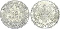 Kaiserreich Deutschland 1/2 Mark Deutsches Kaiserreich, 1/2 Mark Silber 1912 D -