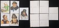 3. Reich / Nationalsozialismus VDA 10 VDA Postkarten mit Portraits von Volksdeutschen Nationalsozialismus 10 VDA Postkarten mit Portraits von Volksdeutschen -