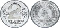 Deutsche Demokratische Republik - DDR 2 Mark Probe 2 Mark 1957 Probeprägung in Chromstahl in 5 Mark Größe - stark magnetisch -
