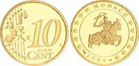 Monaco 10 Cent Kursmünze PP in Münzkapsel. Seltenes Jahr !!! -