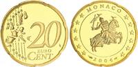 Monaco 20 Cent Kursmünze PP in Münzkapsel. Seltenes Jahr !!! -