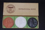 Deutschland/ Waiblingen 3 Porzellanmedaillen- Notmünzen Medaille-Notmünze Waiblingen Hie Welf! Hie Waiblingen Barbarossa-Serie 100M 1923 -
